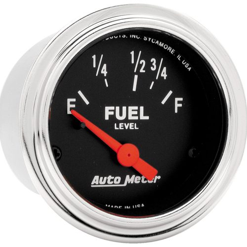 TRAD CHROME 2-1/16″ FUEL LEVEL73-10 OHM, SHORT SWEEP ELECT