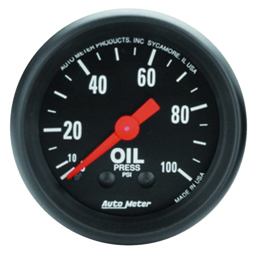 Z-SERIES 2-1/16″ OIL PRESSURE 0-100PSI, MECHANICAL, 10FT