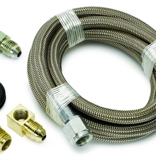 6-FT BRAIDED STAINLESS HOSE -4-4AN INCLUDES FITTINGS