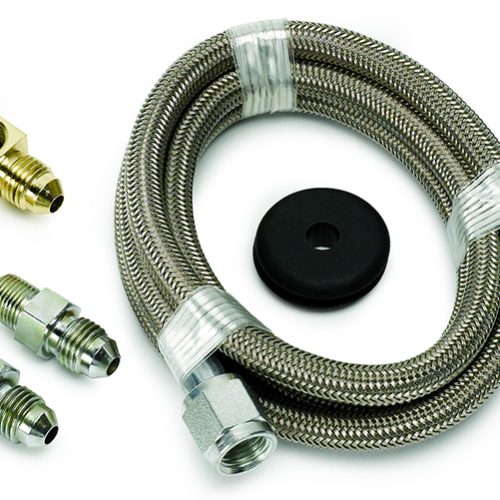 4-FT BRAIDED STAINLESS HOSE -4-4AN INCLUDES FITTINGS