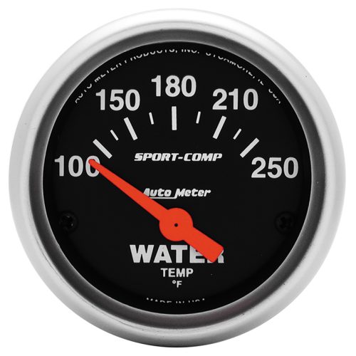 SPORT-COMP 2-1/16″ WATER TEMP 100-250Â°F, SHORT SWEEP ELECT.