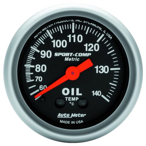 SPORT-COMP 2-1/16″ OIL TEMP   60-140Â°C, MECHANICAL, 6FT