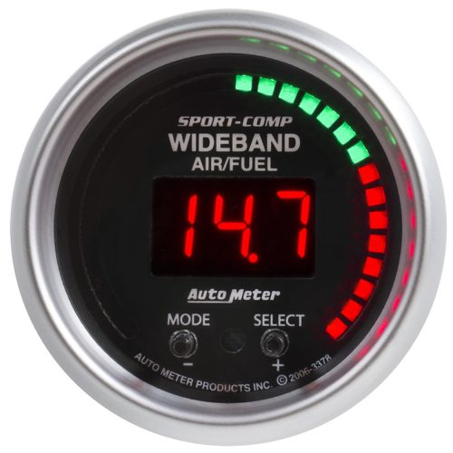 SPORT-COMP 2-1/16″ AIR/FUEL   WIDEBAND, LED & DIGITAL, PRO