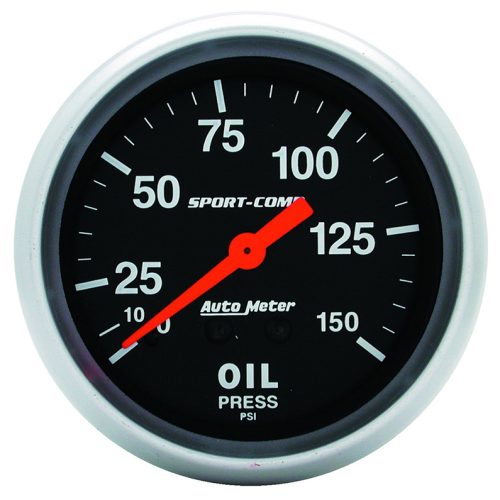 SPORT-COMP 2-5/8″ OIL PRESSURE0-150PSI, MECHANICAL, 10FT