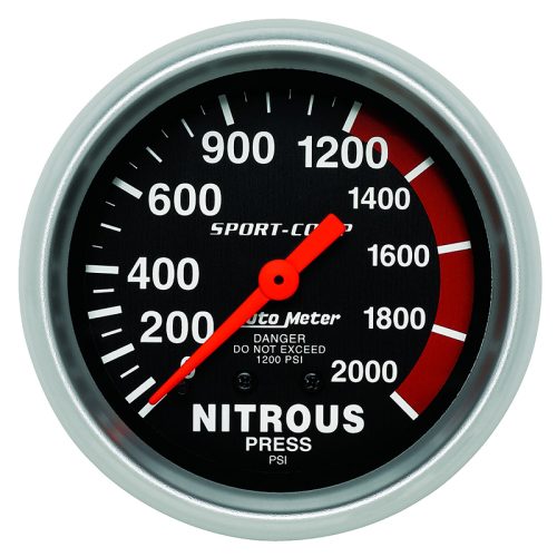 SPORT-COMP 2-5/8″ NITROUS PRES0-2000PSI, MECHANICAL