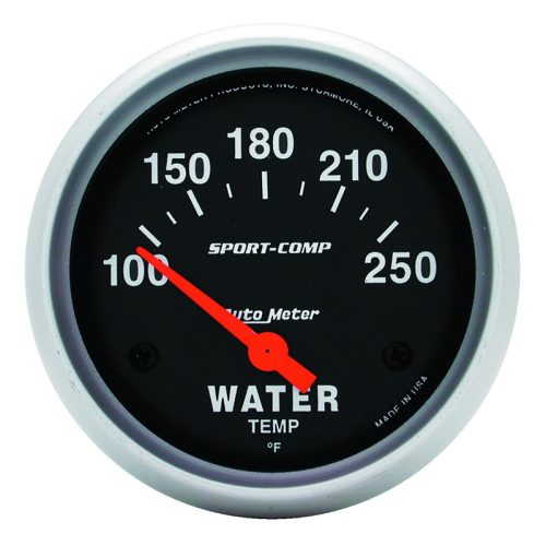SPORT-COMP 2-5/8″ WATER TEMP  100-250Â°F, SHORT SWEEP ELEC