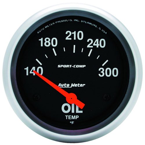 SPORT-COMP 2-5/8″ OIL TEMP    140-300Â°F, SHORT SWEEP ELECT
