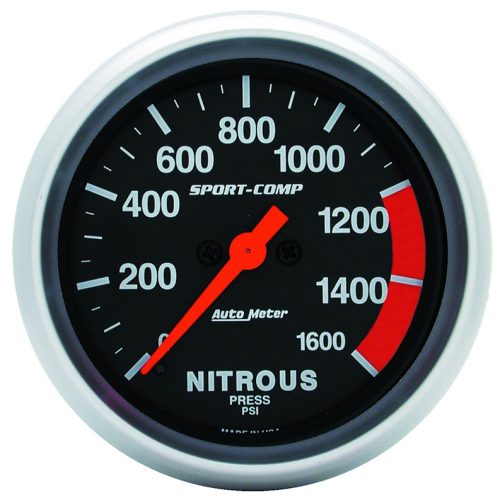 SPORT-COMP 2-5/8″ NITROUS PRES0-1600PSI, FULL SWEEP ELECTRIC