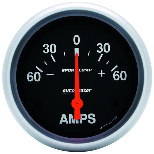 SPORT-COMP 2-5/8″ AMMETER     +/- 60AMPS, SHORT SWEEP ELECT
