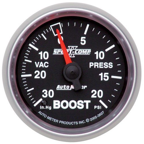 SPORT-COMP II 2-1/16 BOOST    30IN/HG-20PSI, MECHANICAL 10FT