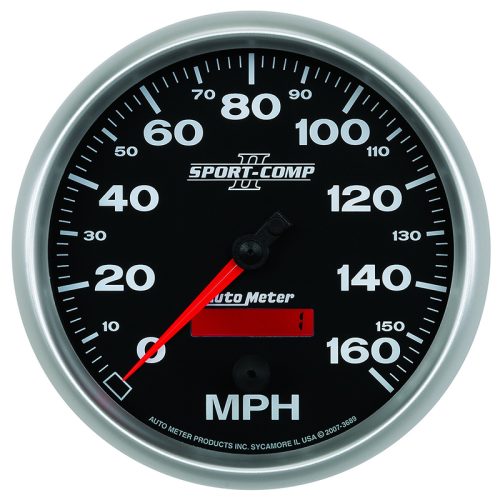 SPORT-COMP II 5″  SPEEDOMETER 160MPH, IN DASH, ELECTRONIC
