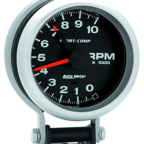 SPORT-COMP 3-3/4 TACH 10000RPMPEDESTAL MOUNT W/ ADJ POINTER