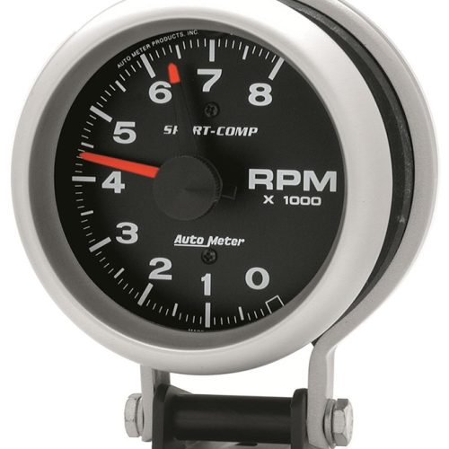 SPORT-COMP 3-3/4 TACHO 8000RPMPEDESTAL MOUNT W/ ADJ POINTER