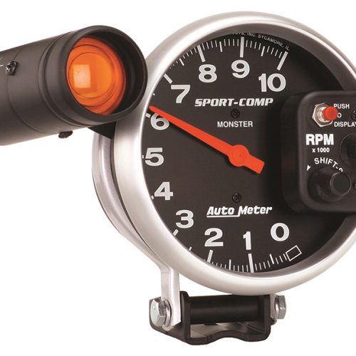 SPORT-COMP 5″ TACHO 10,000RPM PEDESTAL MOUNT W/ SHIFT LIGHT