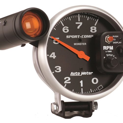SPORT-COMP 5″ TACHO 8,000RPM  PEDESTAL MOUNT W/ SHIFT LIGHT