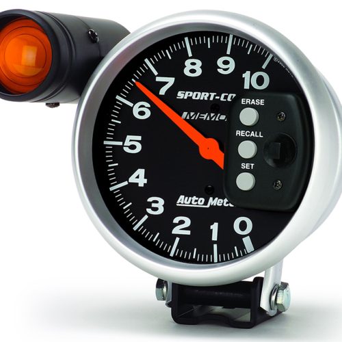 SPORT-COMP 5″ TACHO 10,000RPM 2 STAGE SHIFT LIGHT & RECAL