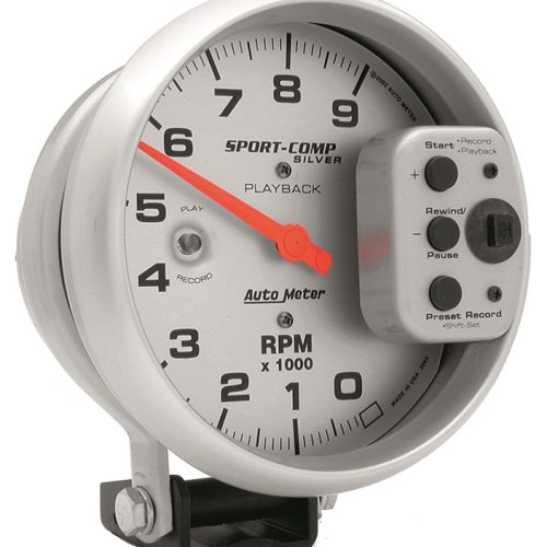 ULTRA-LIGHT 5″ TACHO 9,000RPM PLAYBACK WITH LAUNCH LIGHT