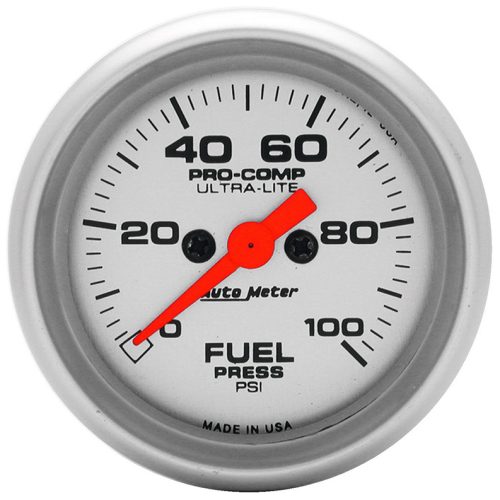 ULTRA-LITE 2-1/16″ FUEL PRESS 0-100PSI, FULL SWEEP ELECTRIC