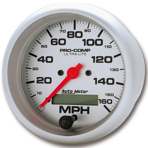 ULTRA-LITE 3-3/8″ SPEEDOMETER 160MPH, IN DASH, ELECTRONIC