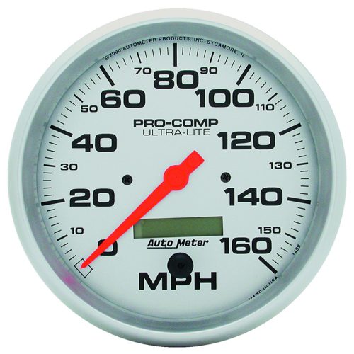 ULTRA-LITE 5″ SPEEDOMETER     160MPH, IN DASH, ELECTRONIC