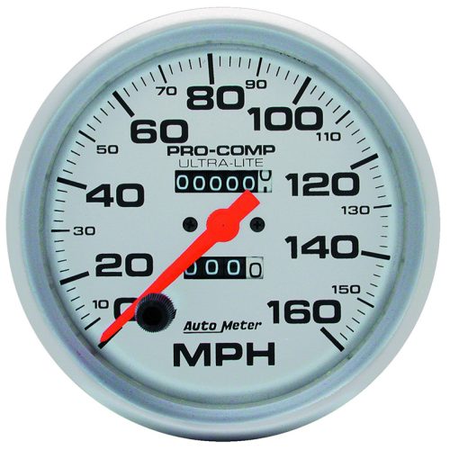 ULTRA-LITE 5″ SPEEDOMETER     160MPH, IN DASH, MECHANICAL
