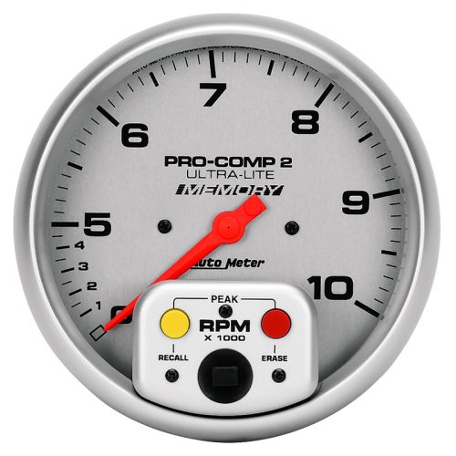 ULTRA-LITE 5″ TACHO 10,000RPM IN DASH, DUAL RANGE, RECALL