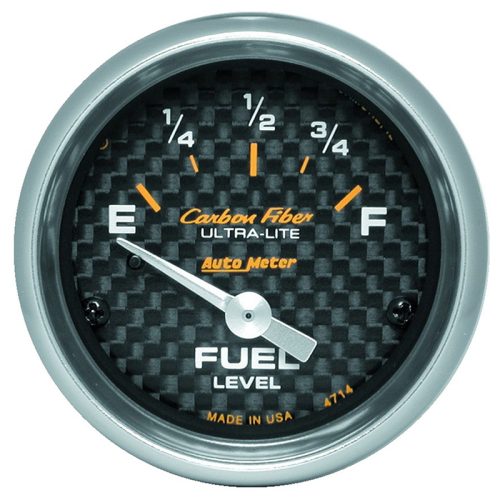 CARBON FIBER 2-1/16 FUEL LEVEL0-90 OHM, SHORT SWEEP ELECTRIC