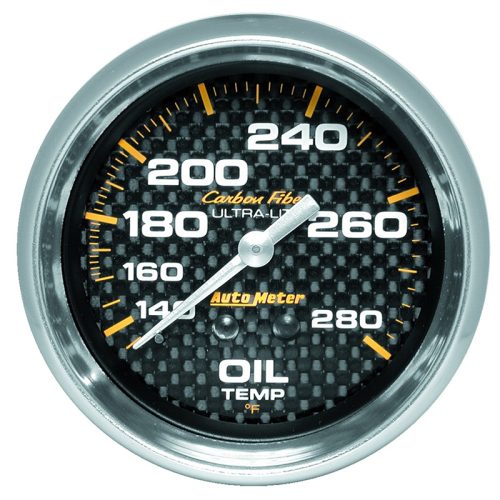 CARBON FIBER 2-5/8″ OIL TEMP  140-280Â°F, MECHANICAL, 6FT
