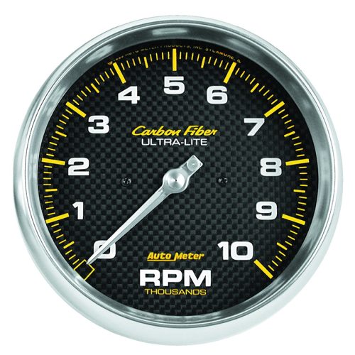 CARBON FIBER 5″ TACH 10,000RPMIN DASH