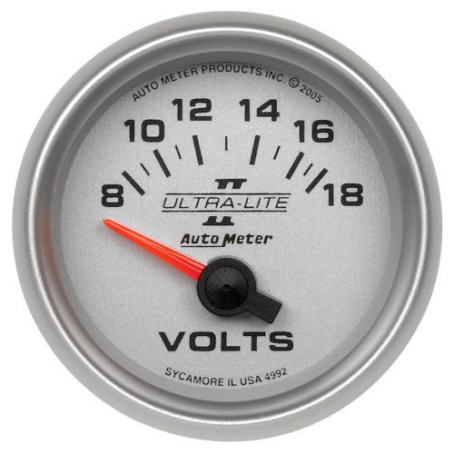 2-1/16 VOLTMETER, 8-18V SHORT 2-1/16 ULTRA-LITE II