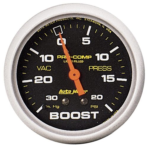PRO-COMP 2-5/8″ BOOST/VAC     30IN/HG-20PSI, MECHANICAL 10FT