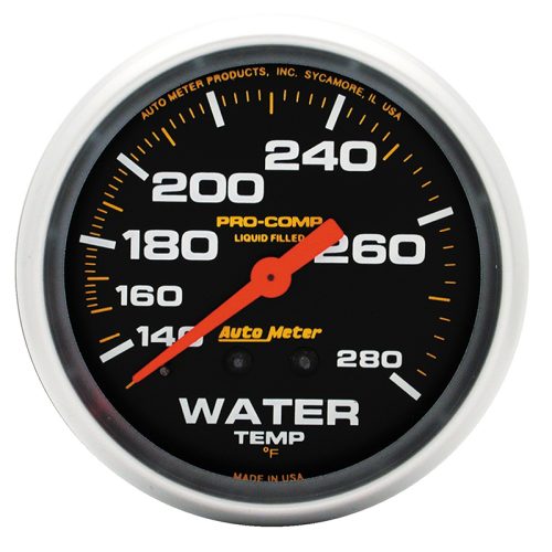 PRO-COMP 2-5/8″ WATER TEMP    140-280Â°F, LIQUID FILLED MECH