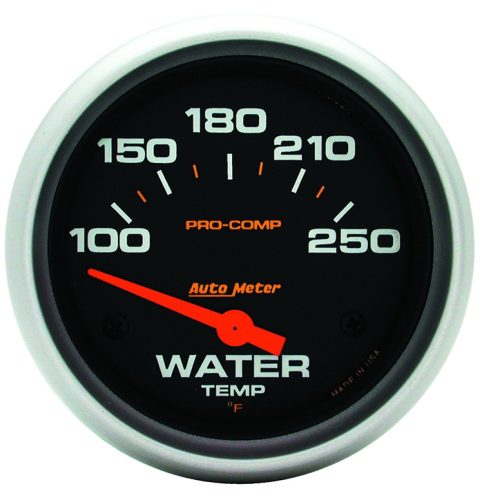 PRO-COMP 2-5/8″ WATER TEMP    100-250Â°F, SHORT SWEEP ELECT.