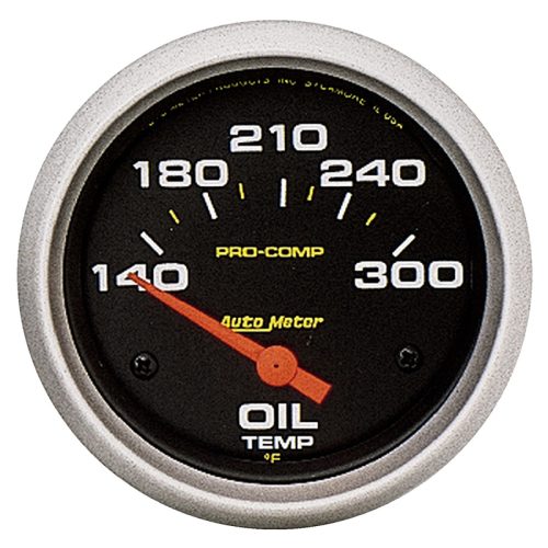 PRO-COMP 2-5/8″ OIL TEMP GAUGE140-300Â°F, SHORT SWEEP ELECT.