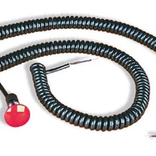 B&M REMOTE BUTTON SPIRAL CORD MUSHROOM CAP RED LARGE BUTTON