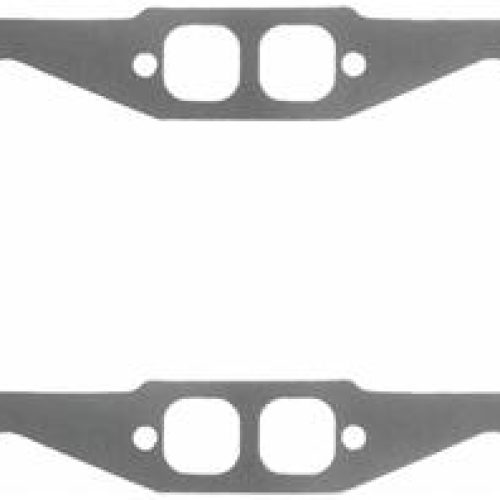 SBC SQUARE EXHAUST GASKET      STEEL CORE,STD 1.38 X 1.38