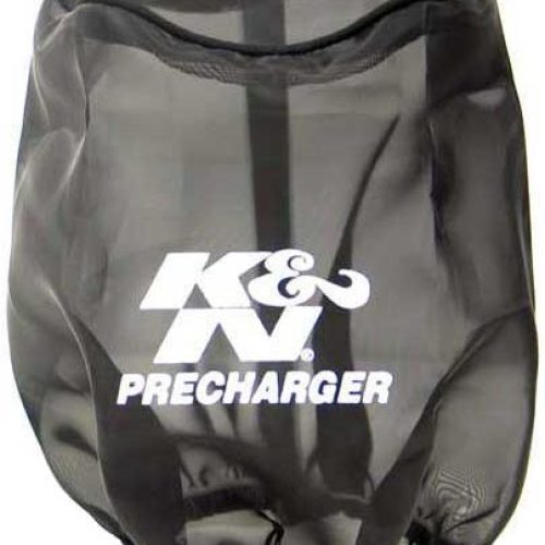 K&N PRECHARGER,6 to 4-5/8 X 6 TALL, ROUND TAPERED, BLACK