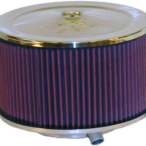 9 X 5 AIR FILTER ASSEMBLY 5-1/8 NECK, CHROME