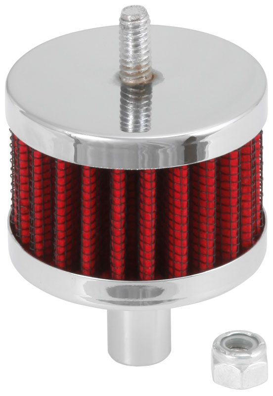 1/2 PUSH-IN VENT FILTER 2 O.D, 1.5 HIGH, CHROME TOP