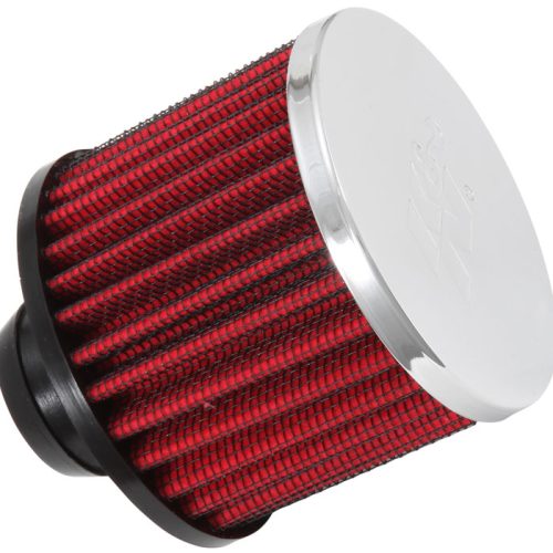 PUSH-IN VALVE COVER BREATHER  3″ OD x 2.5″ H, CHROME TOP