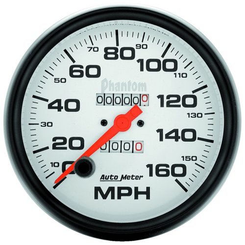 PHANTOM 5″ SPEEDO 160 MPH     IN DASH, MECH. WITH TRIP METER