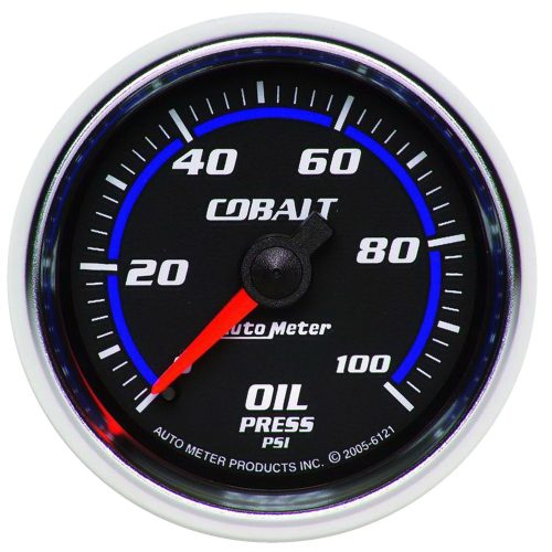 COBALT 2-1/16″ OIL PRESSURE   0-100PSI, MECHANICAL, 10FT