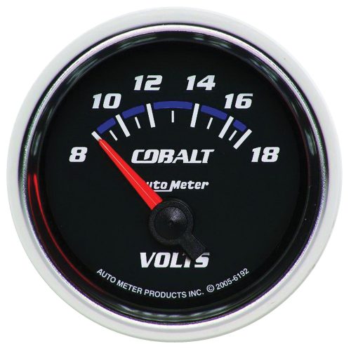 COBALT 2-1/16″ VOLT METER     8-18V, SHORT SWEEP ELECTRIC