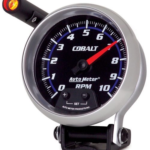 COBALT 3-3/4″ TACHO 10,000RPM PEDESTAL MOUNT W/ SHIFT LIGHT