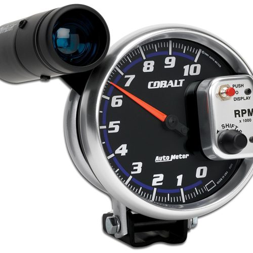 COBALT 5″ TACHO 10,000RPM     PEDESTAL MOUNT W/ SHIFT LIGHT