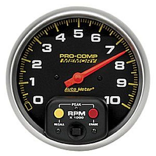 PRO COMP 5 TACH 10,000 RPM IN DASH 5″, 10,000RPM, STD.IGN.