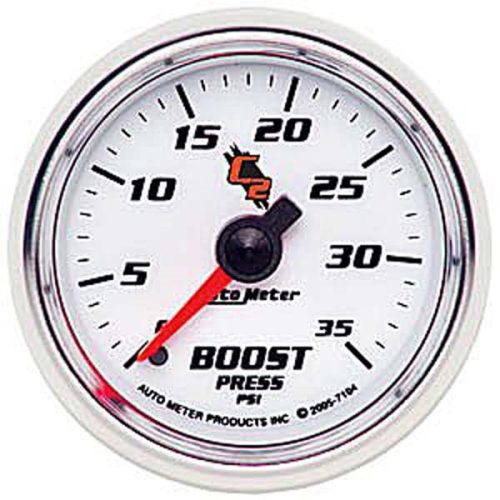 C2 SERIES 2-1/16″ BOOST GAUGE 0-35PSI, MECHANICAL, 10FT