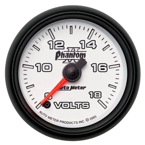 PHANTOM II 2-1/16″ VOLTMETER  8-18V, FULL SWEEP ELECTRIC