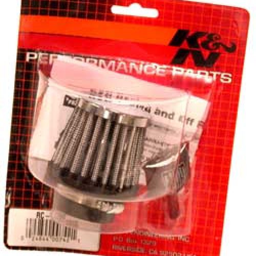 1-3/8 CLAMP-ON TAPERED FILTER  2/2.5 O.D,2.25 H,CHROME TOP