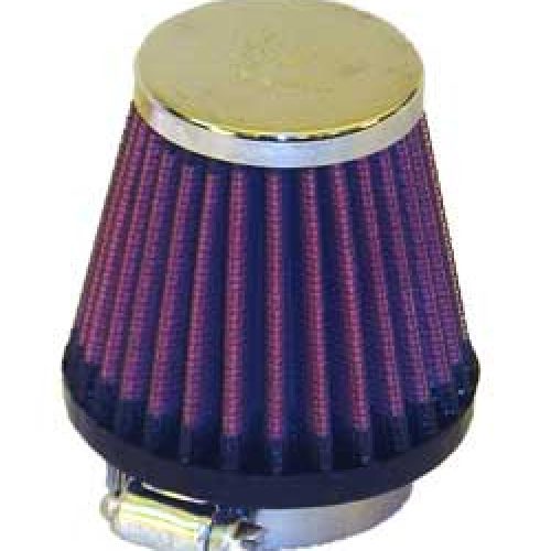 1-11/16 CLAMP-ON TAPER FILTER  2/3 O.D,2.75 H, CHROME TOP